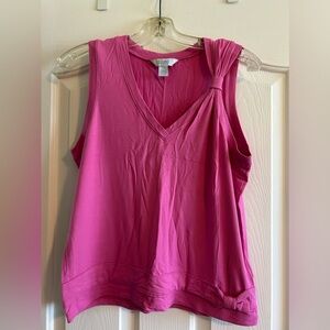 Pink V neck Tank